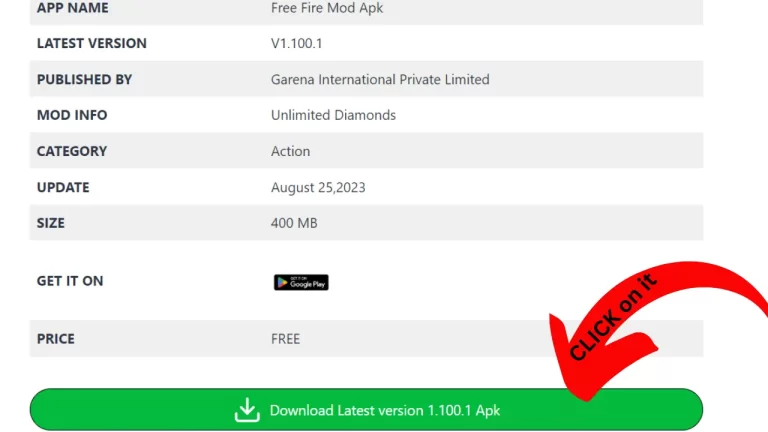 How To Download Free Fire Mod APK v1.103.1