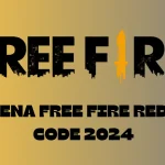 Garena free fire redeem code 2024